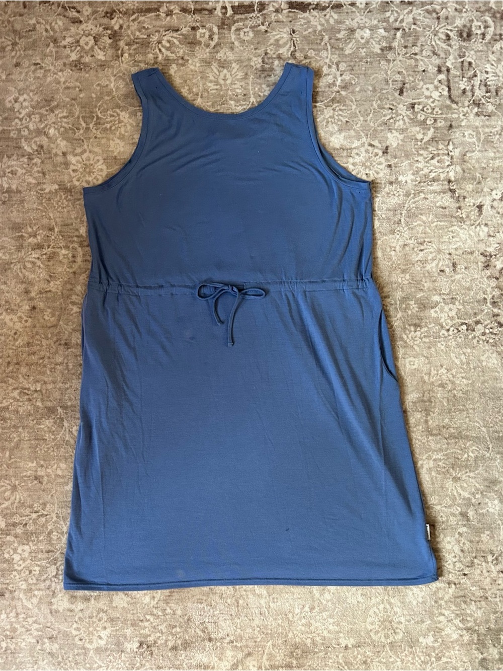 Columbia XL Sleeveless Tie-Waist Dress in Blue